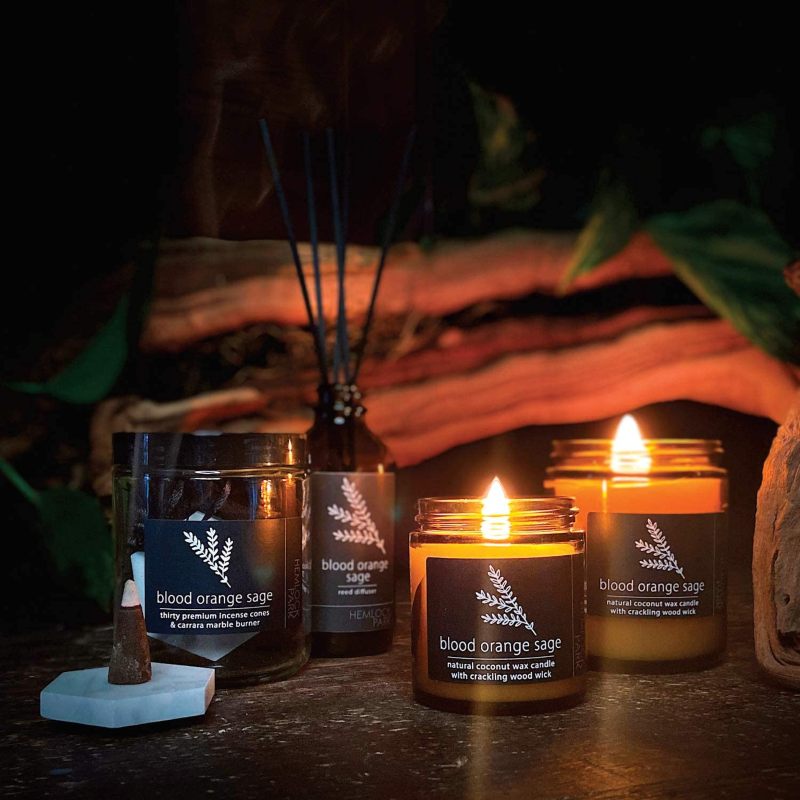 Hemlock Park Store Crackling Wood Wick Candle - Eco Friendly Gifts For The Health-Conscious Woman