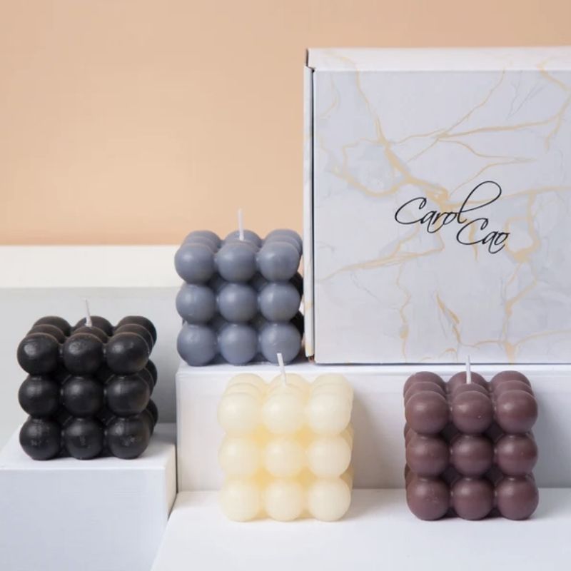 handmade gifts for women's day bubble cube beesway soy candles