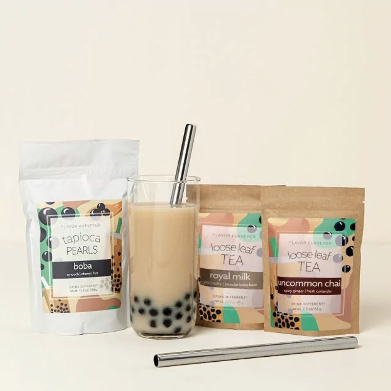 handmade gifts for women's day bubble tea kit