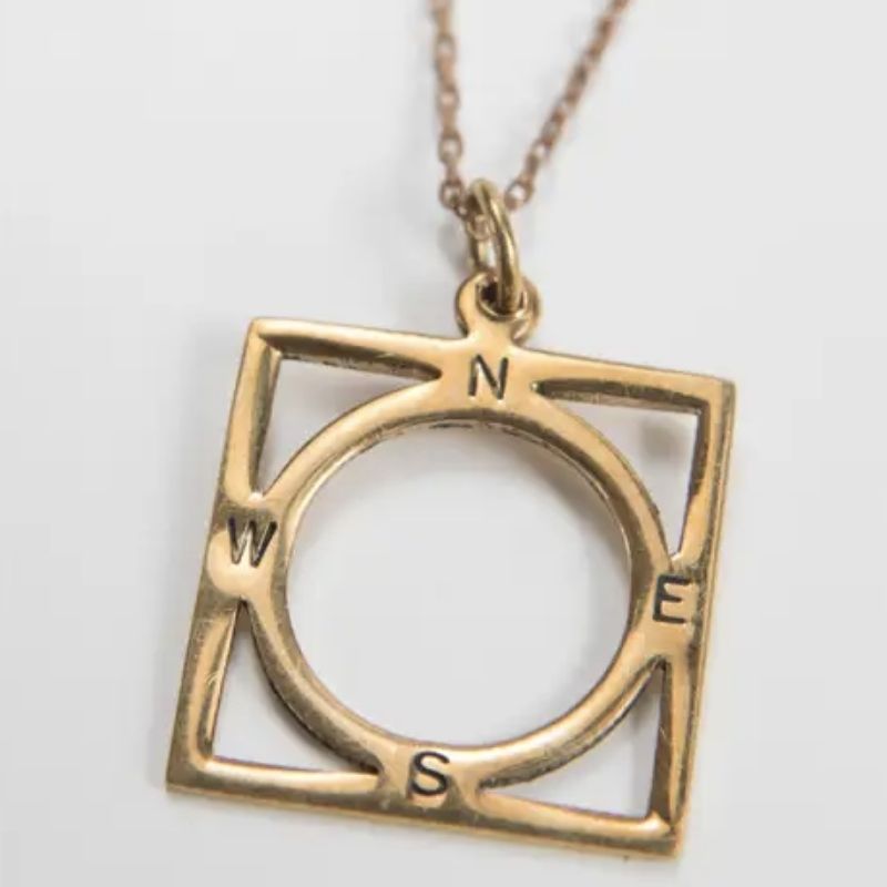 handmade gifts for women's day true compass necklace