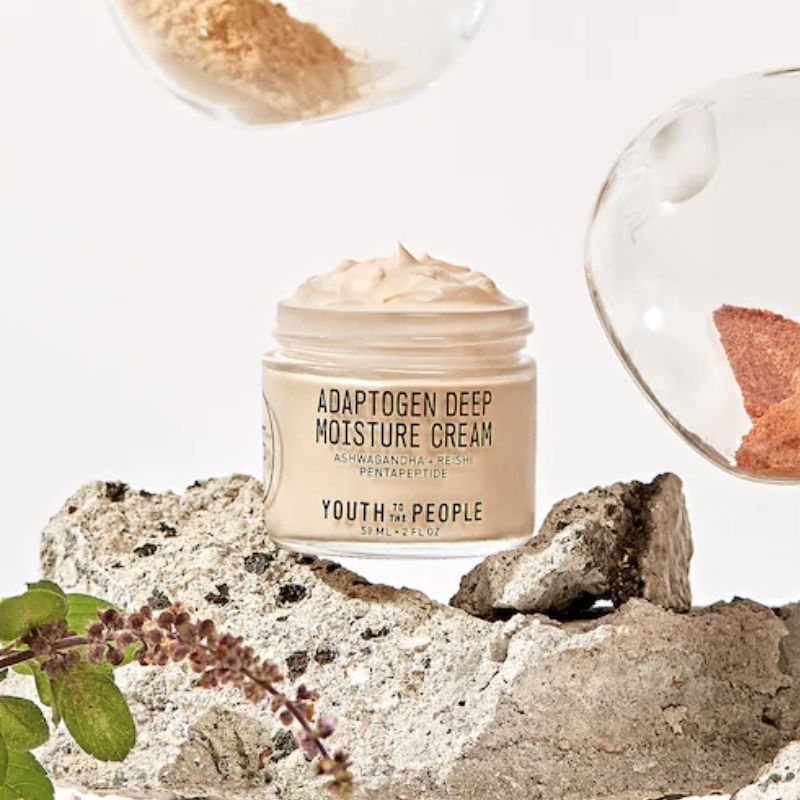 best organic face moisturizer adaptogen deep moisture cream with ashwaghanda and reishi