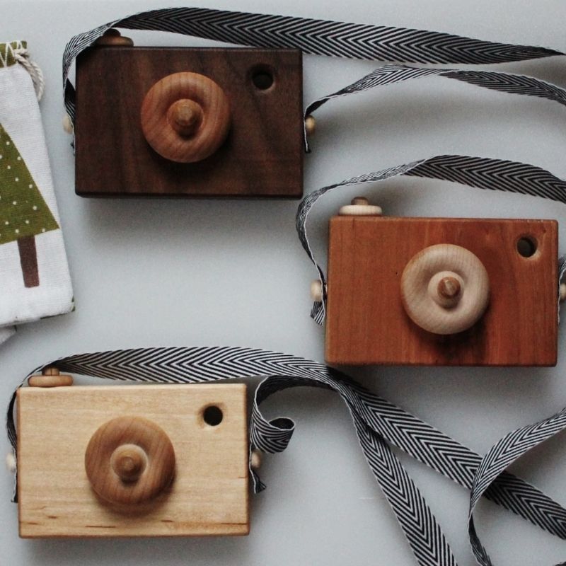 sustainable wooden camera